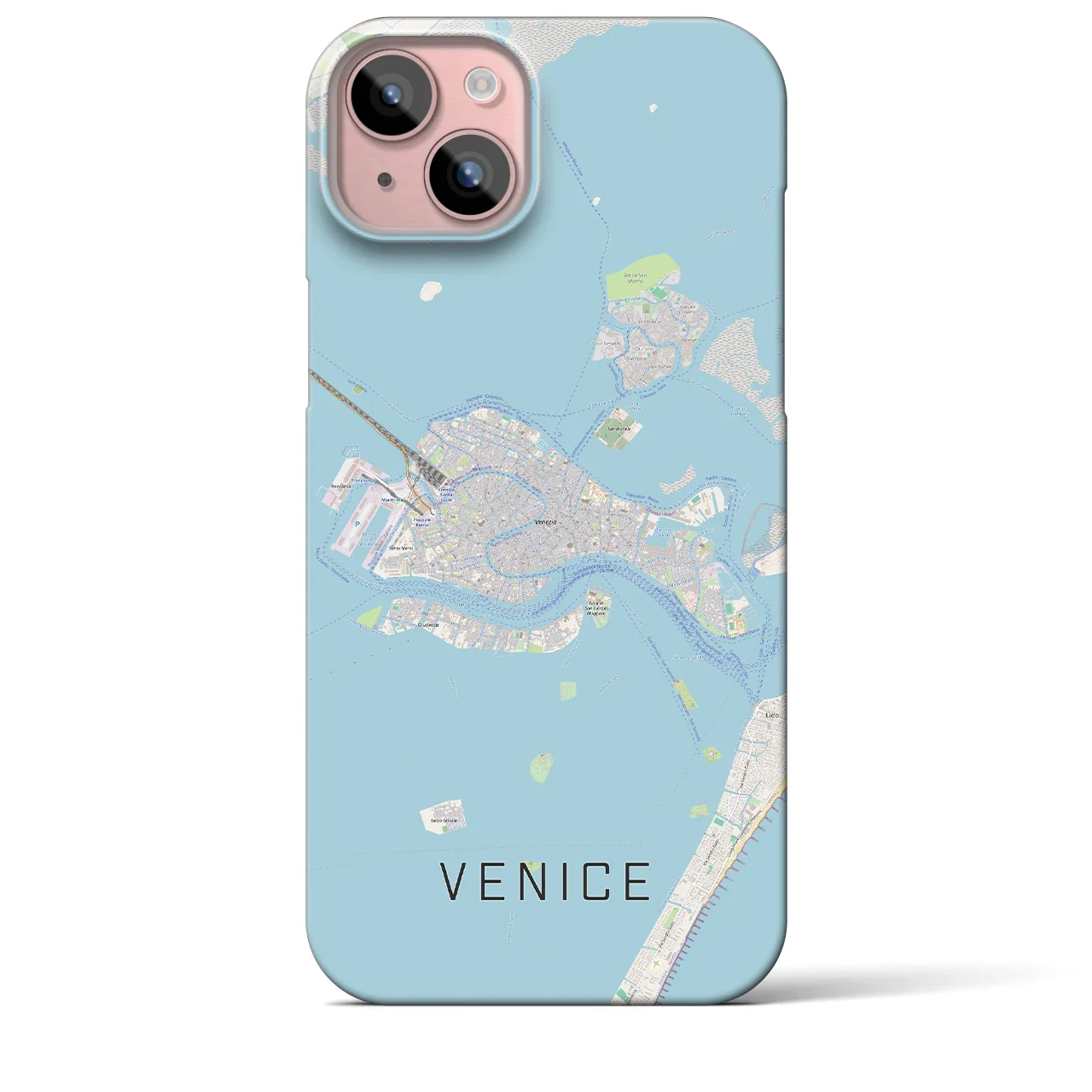 【ヴェネツィア2(イタリア)】地図柄iPhoneケース(バックカバータイプ)