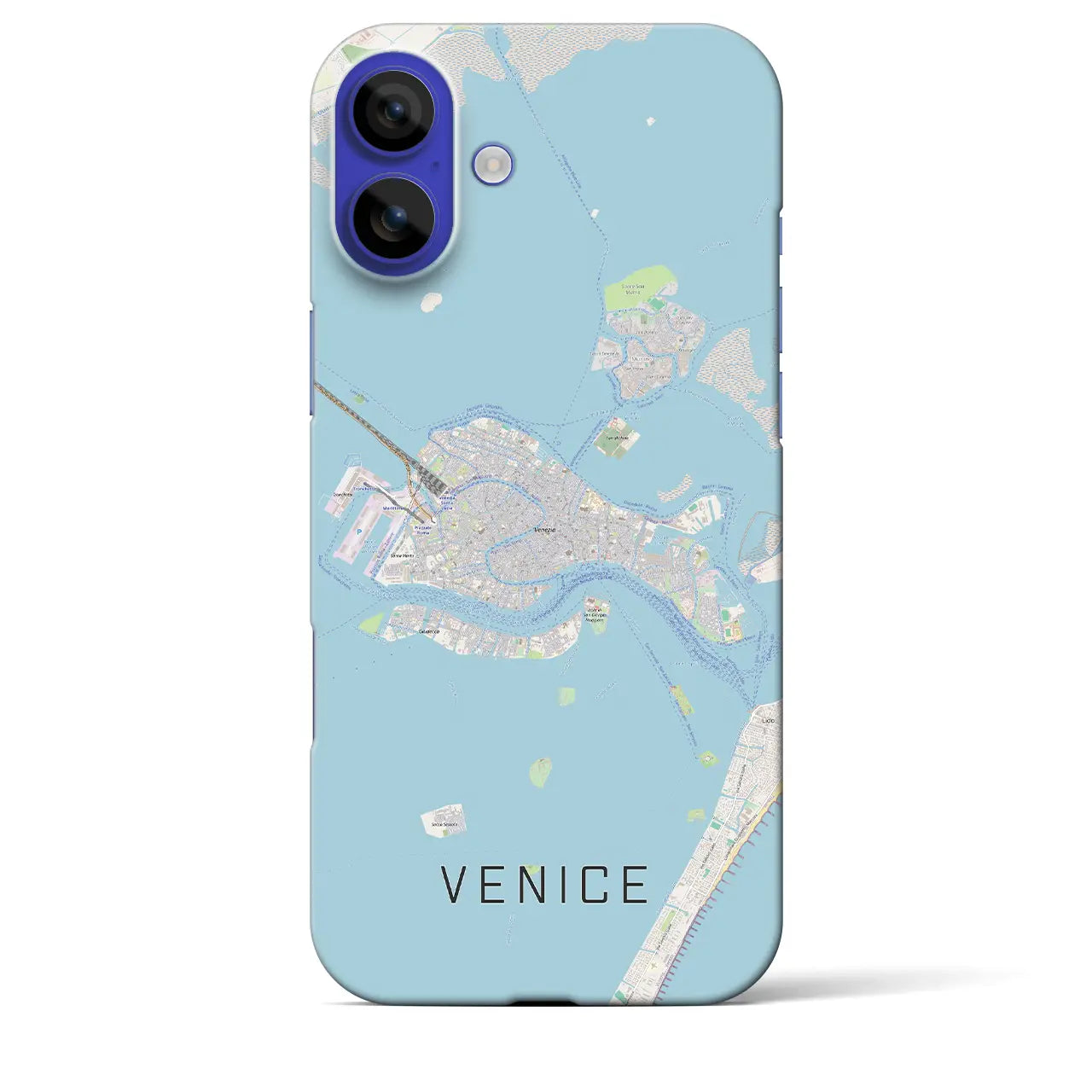 【ヴェネツィア2(イタリア)】地図柄iPhoneケース(バックカバータイプ)ナチュラル・iPhone 16 Pro Max 用