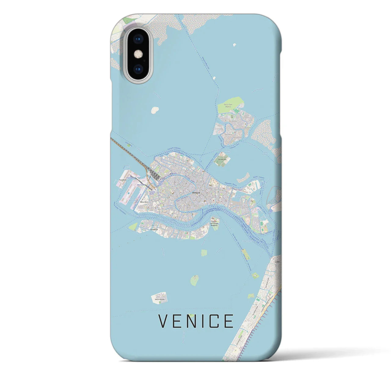 【ヴェネツィア2(イタリア)】地図柄iPhoneケース(バックカバータイプ)