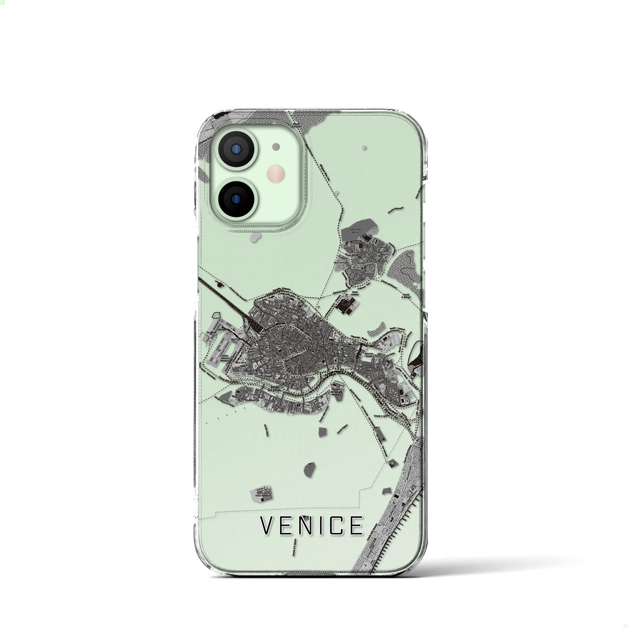 【ヴェネツィア2(イタリア)】地図柄iPhoneケース(クリアタイプ)