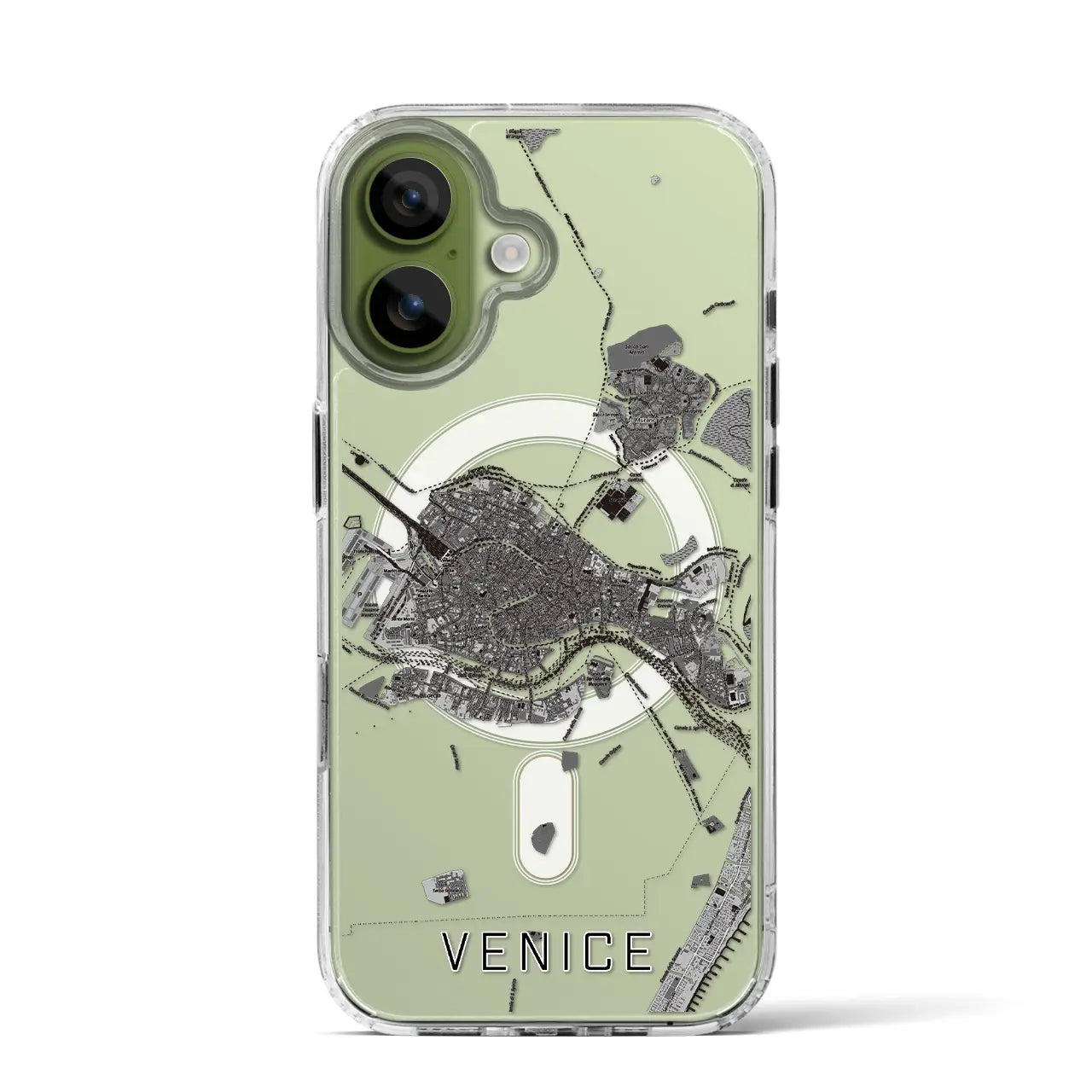 【ヴェネツィア2(イタリア)】地図柄iPhoneケース(MagSafeタイプ)