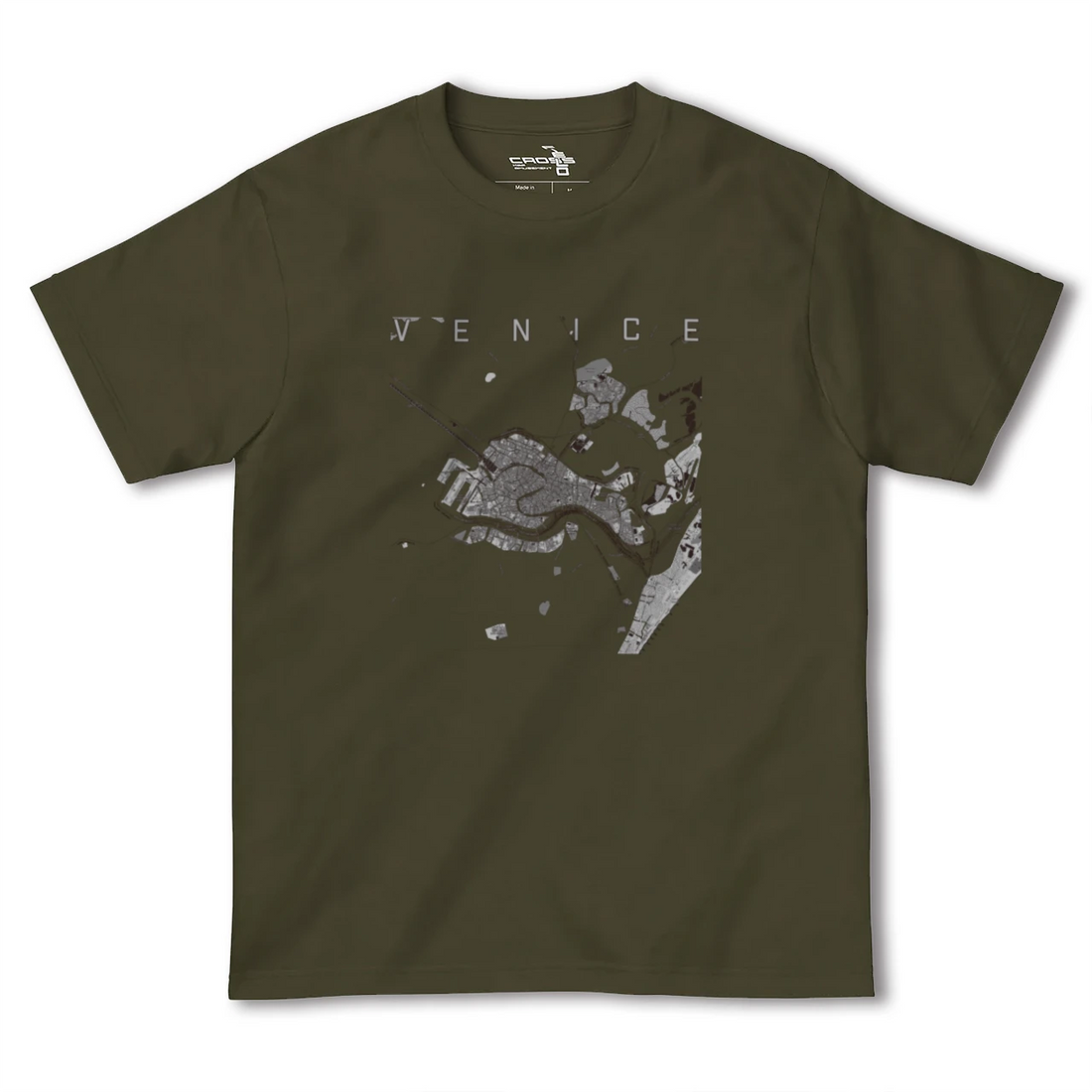 【ヴェネツィア2(イタリア)】地図柄ヘビーウェイトTシャツ
