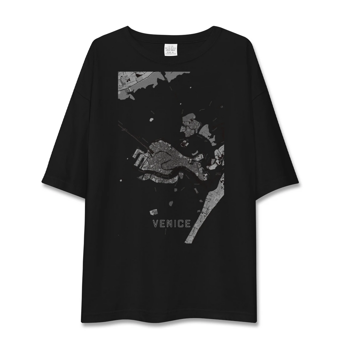 【ヴェネツィア2(イタリア)】地図柄ビッグシルエットTシャツ