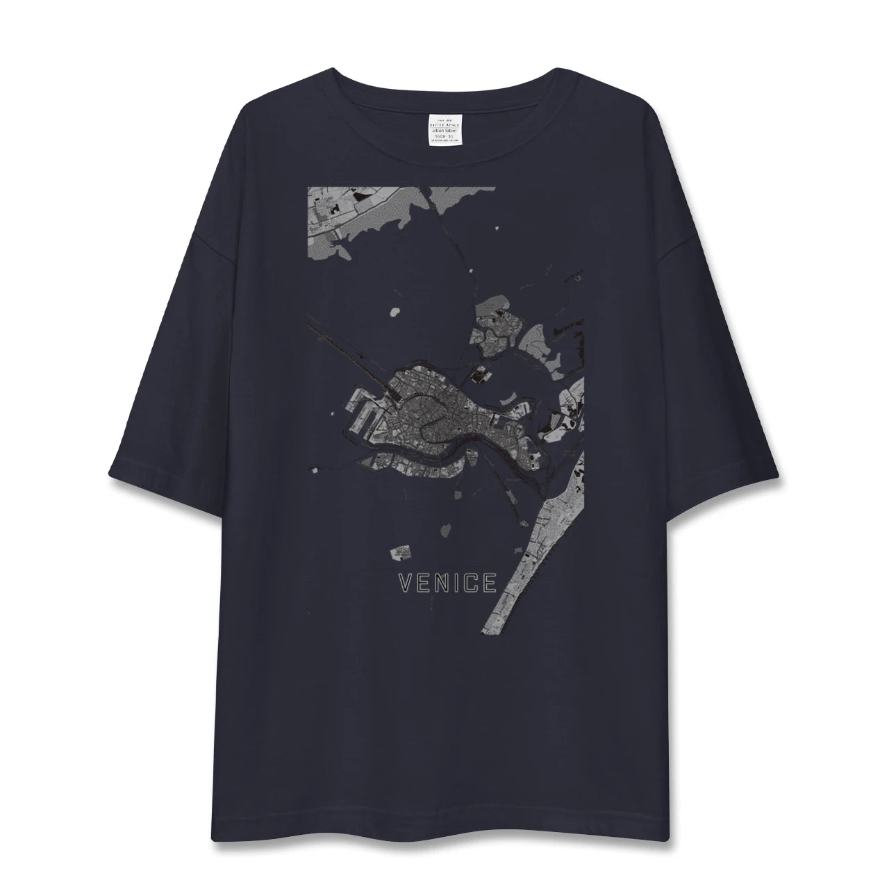 【ヴェネツィア2(イタリア)】地図柄ビッグシルエットTシャツ