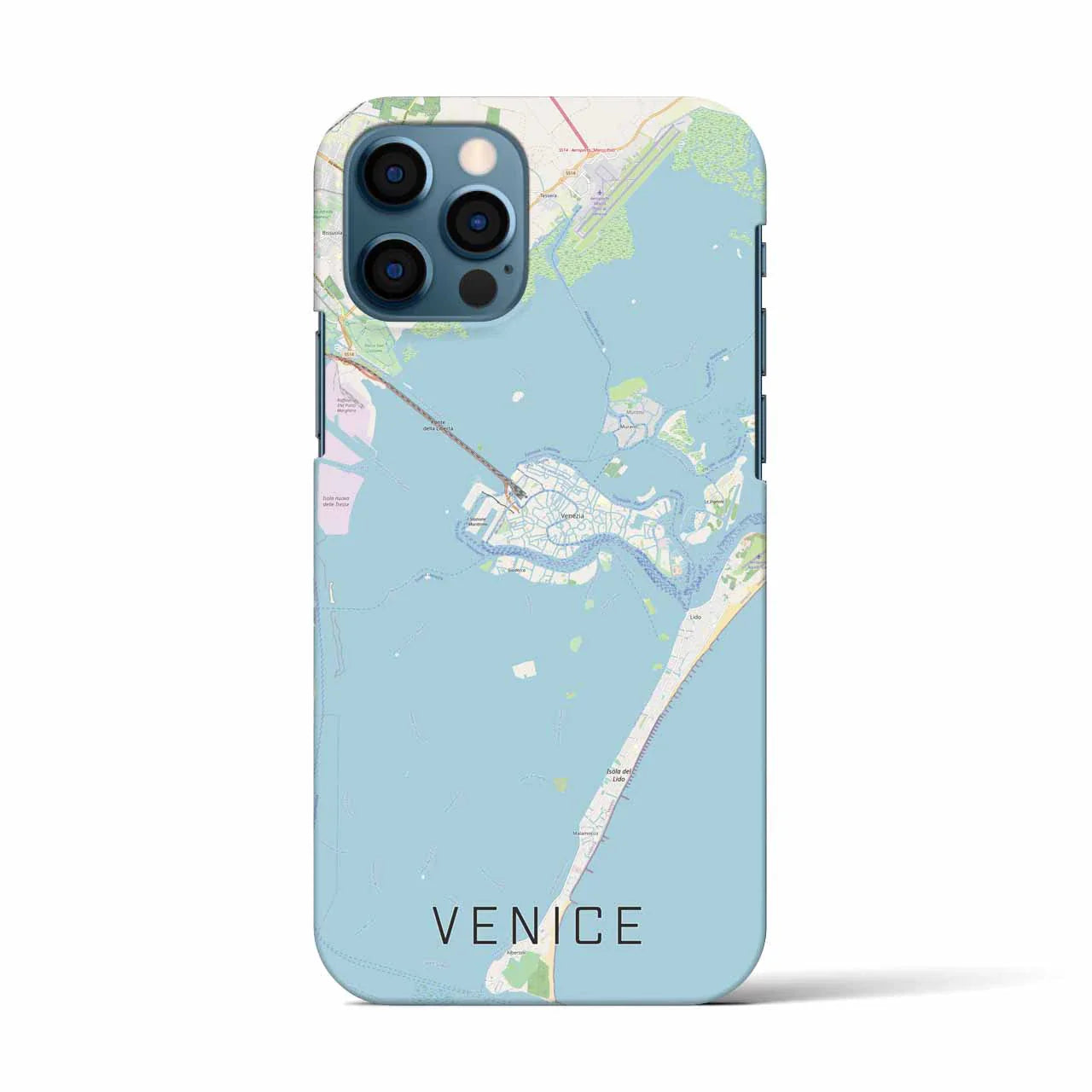 【ヴェネツィア(イタリア)】地図柄iPhoneケース(バックカバータイプ)