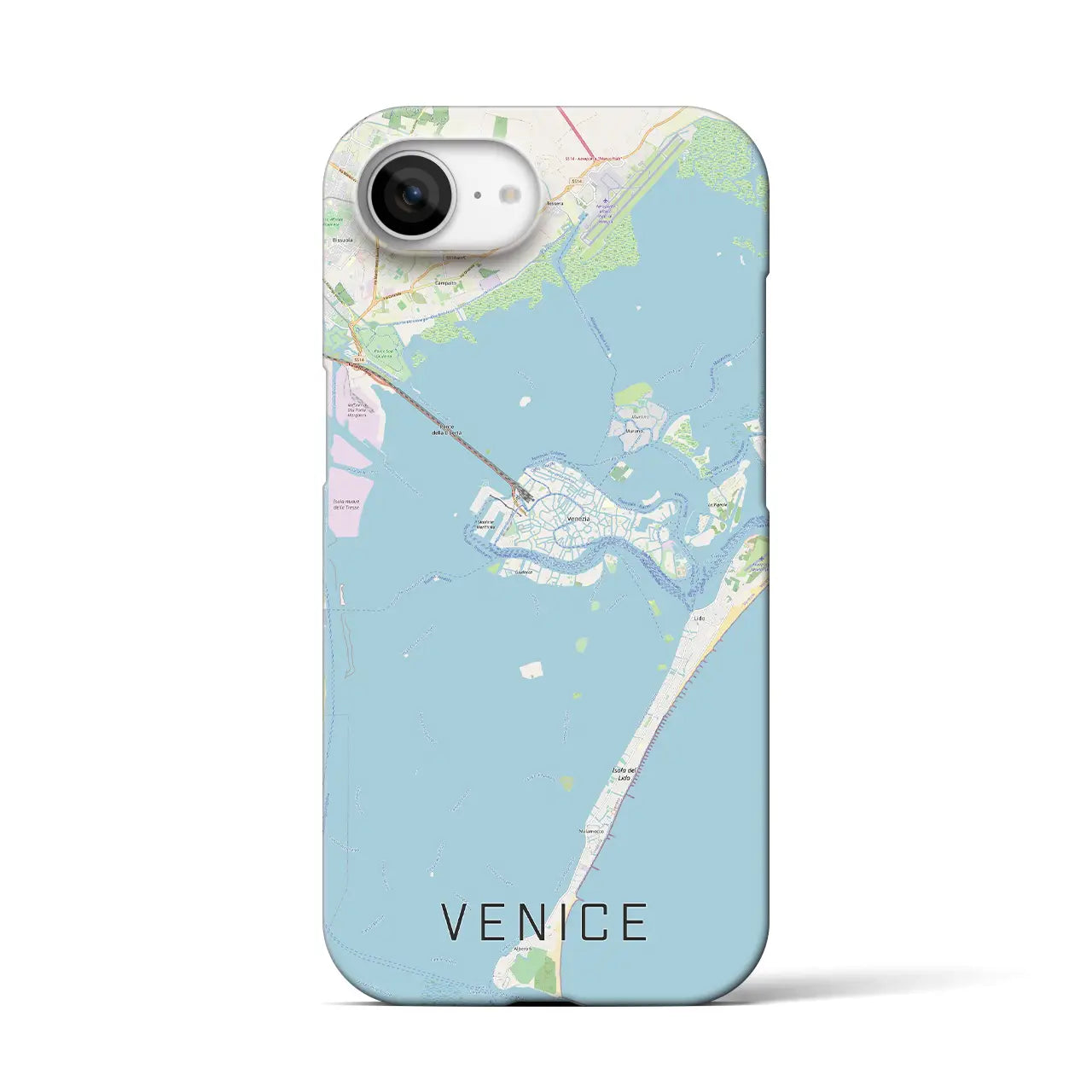 【ヴェネツィア(イタリア)】地図柄iPhoneケース(バックカバータイプ)