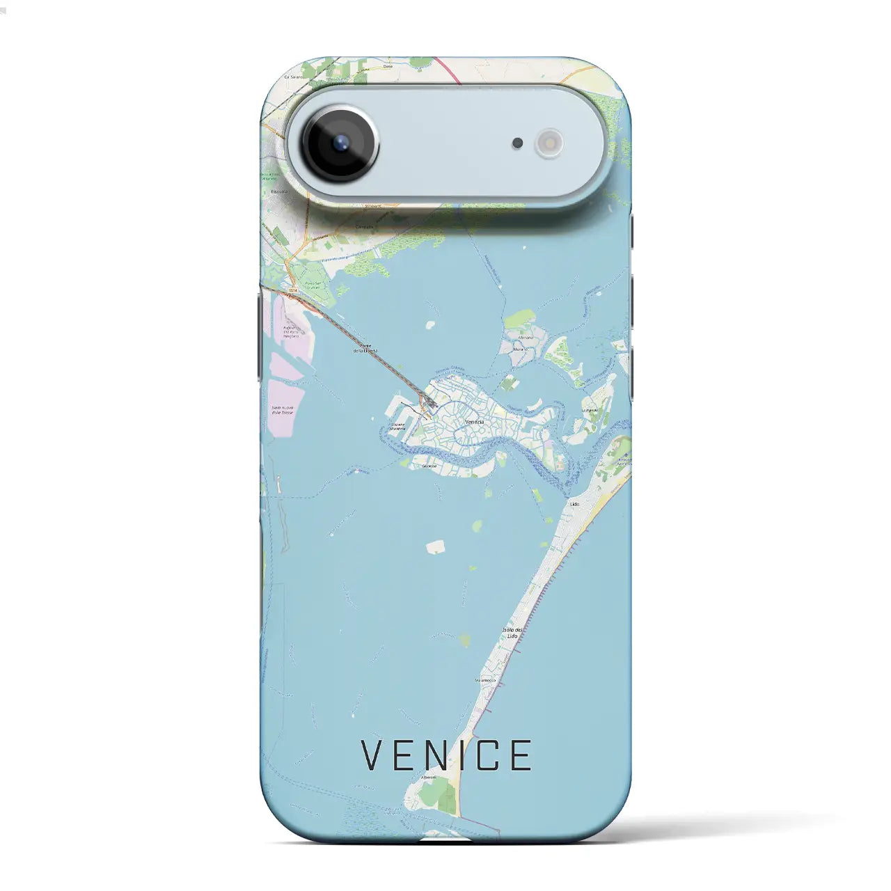 【ヴェネツィア(イタリア)】地図柄iPhoneケース(バックカバータイプ)