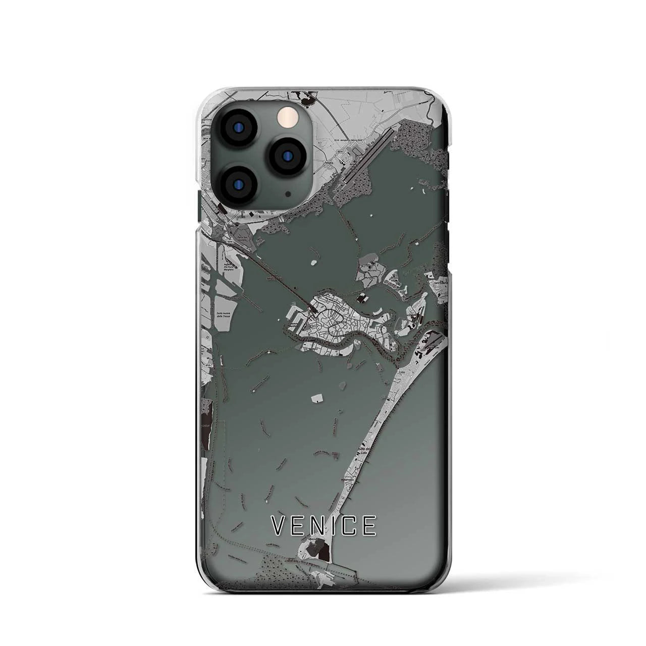 【ヴェネツィア(イタリア)】地図柄iPhoneケース(クリアタイプ)