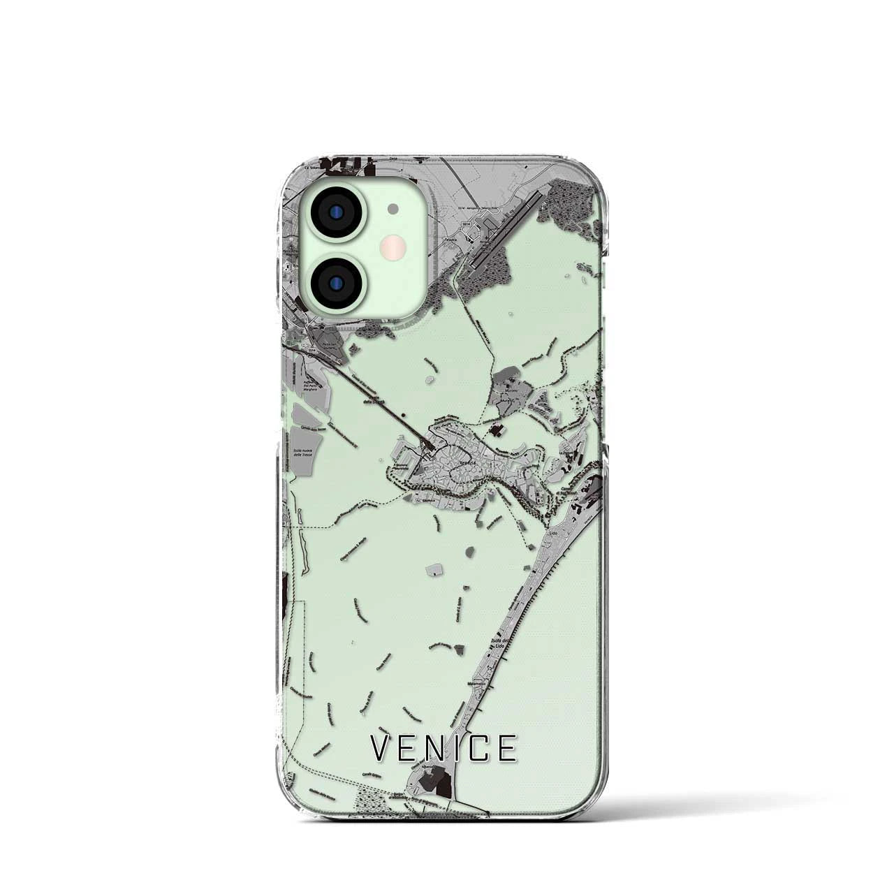 【ヴェネツィア(イタリア)】地図柄iPhoneケース(クリアタイプ)