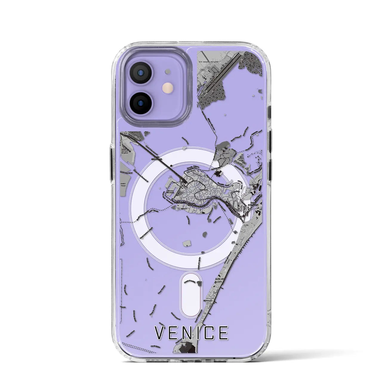 【ヴェネツィア(イタリア)】地図柄iPhoneケース(MagSafeタイプ)