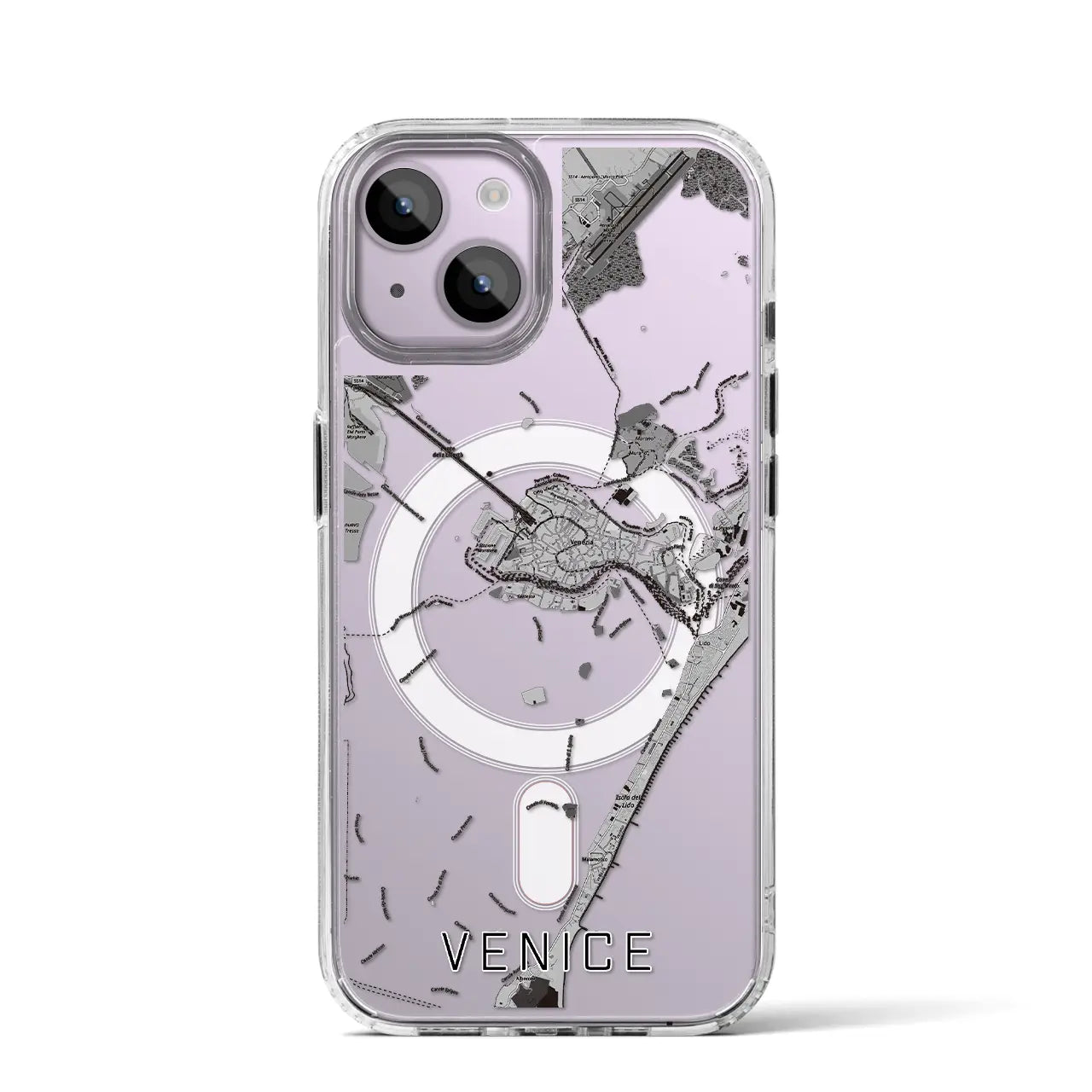 【ヴェネツィア(イタリア)】地図柄iPhoneケース(MagSafeタイプ)