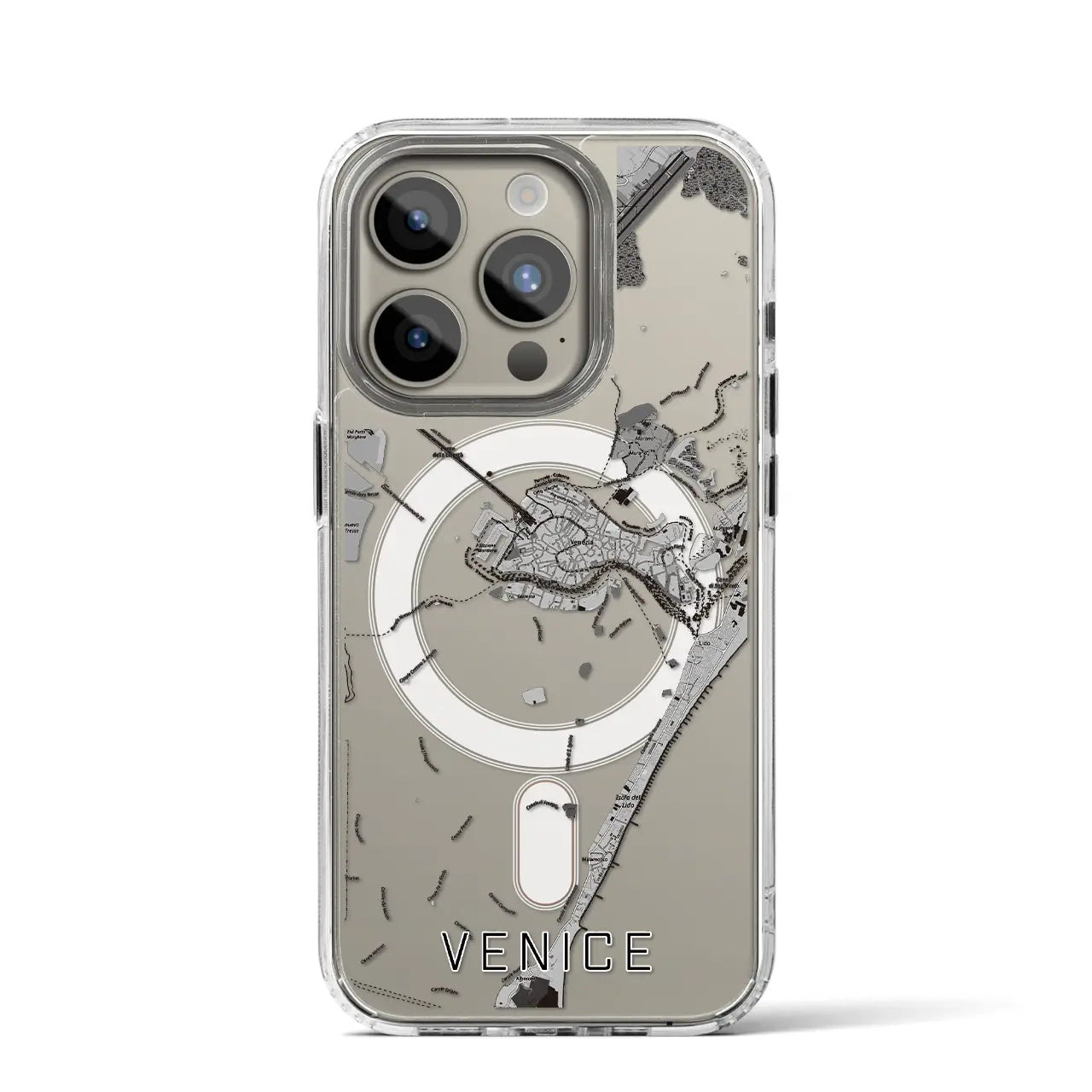 【ヴェネツィア(イタリア)】地図柄iPhoneケース(MagSafeタイプ)
