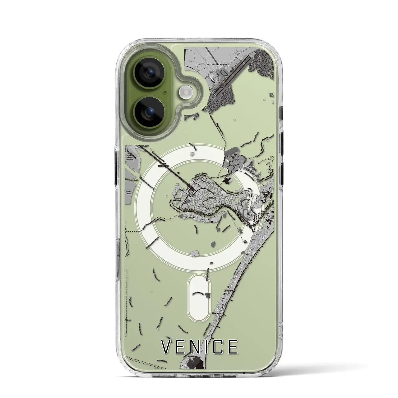 【ヴェネツィア(イタリア)】地図柄iPhoneケース(MagSafeタイプ)