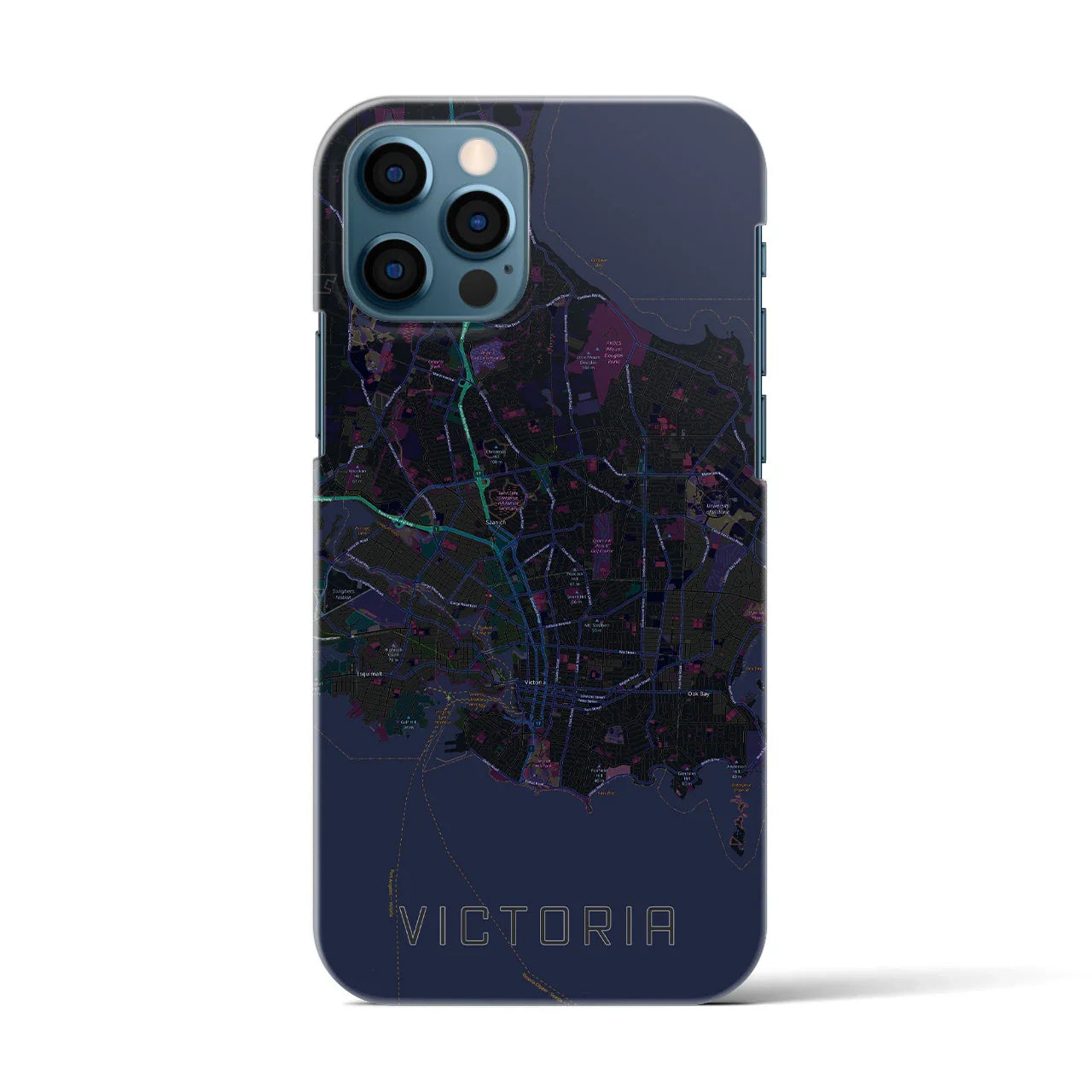 【ビクトリア(カナダ)】地図柄iPhoneケース(バックカバータイプ)