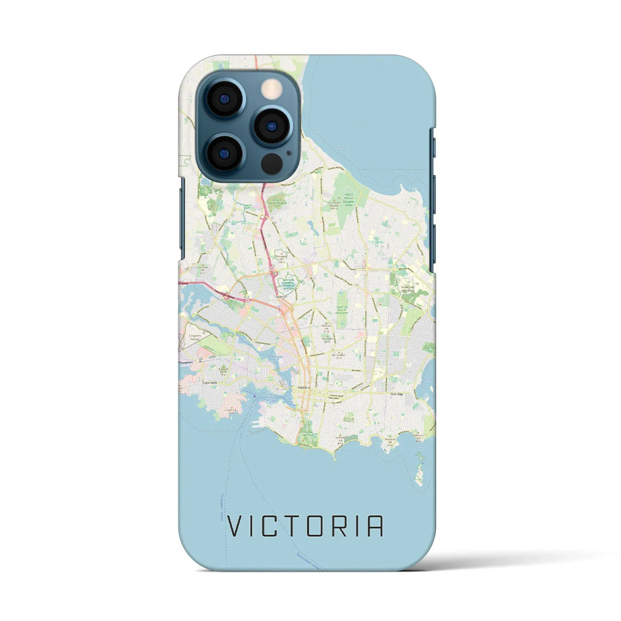 【ビクトリア(カナダ)】地図柄iPhoneケース(バックカバータイプ)