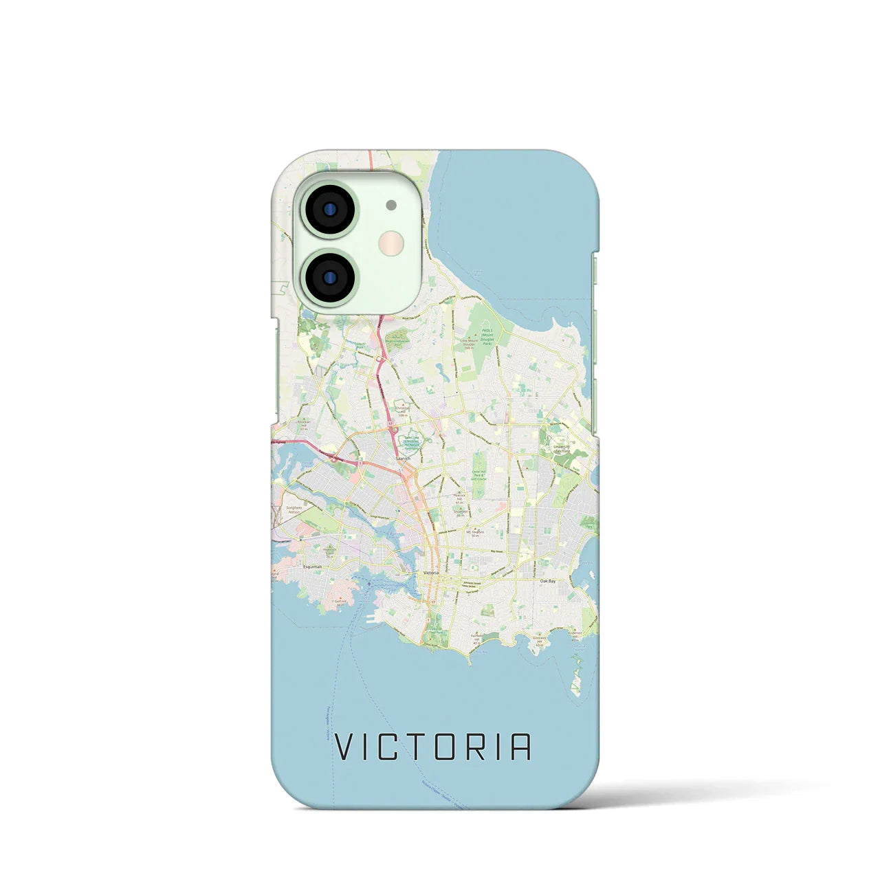 【ビクトリア(カナダ)】地図柄iPhoneケース(バックカバータイプ)