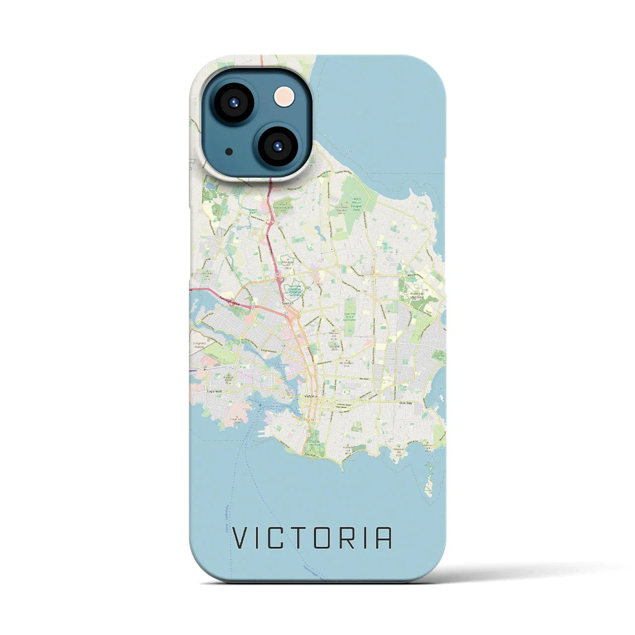 【ビクトリア(カナダ)】地図柄iPhoneケース(バックカバータイプ)