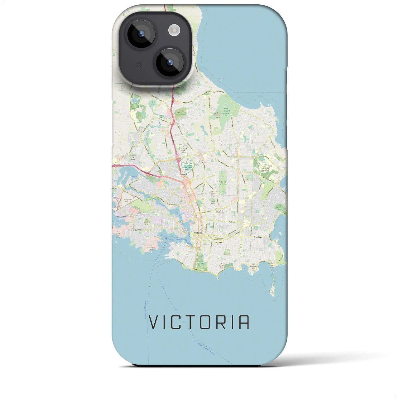 【ビクトリア(カナダ)】地図柄iPhoneケース(バックカバータイプ)