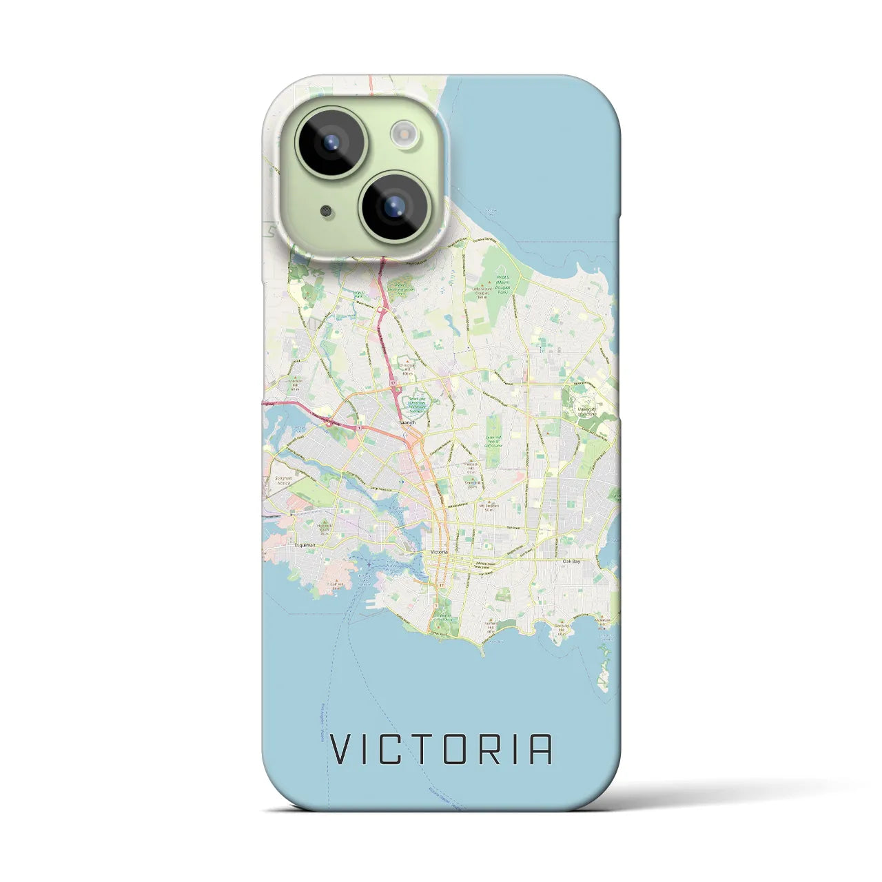 【ビクトリア(カナダ)】地図柄iPhoneケース(バックカバータイプ)