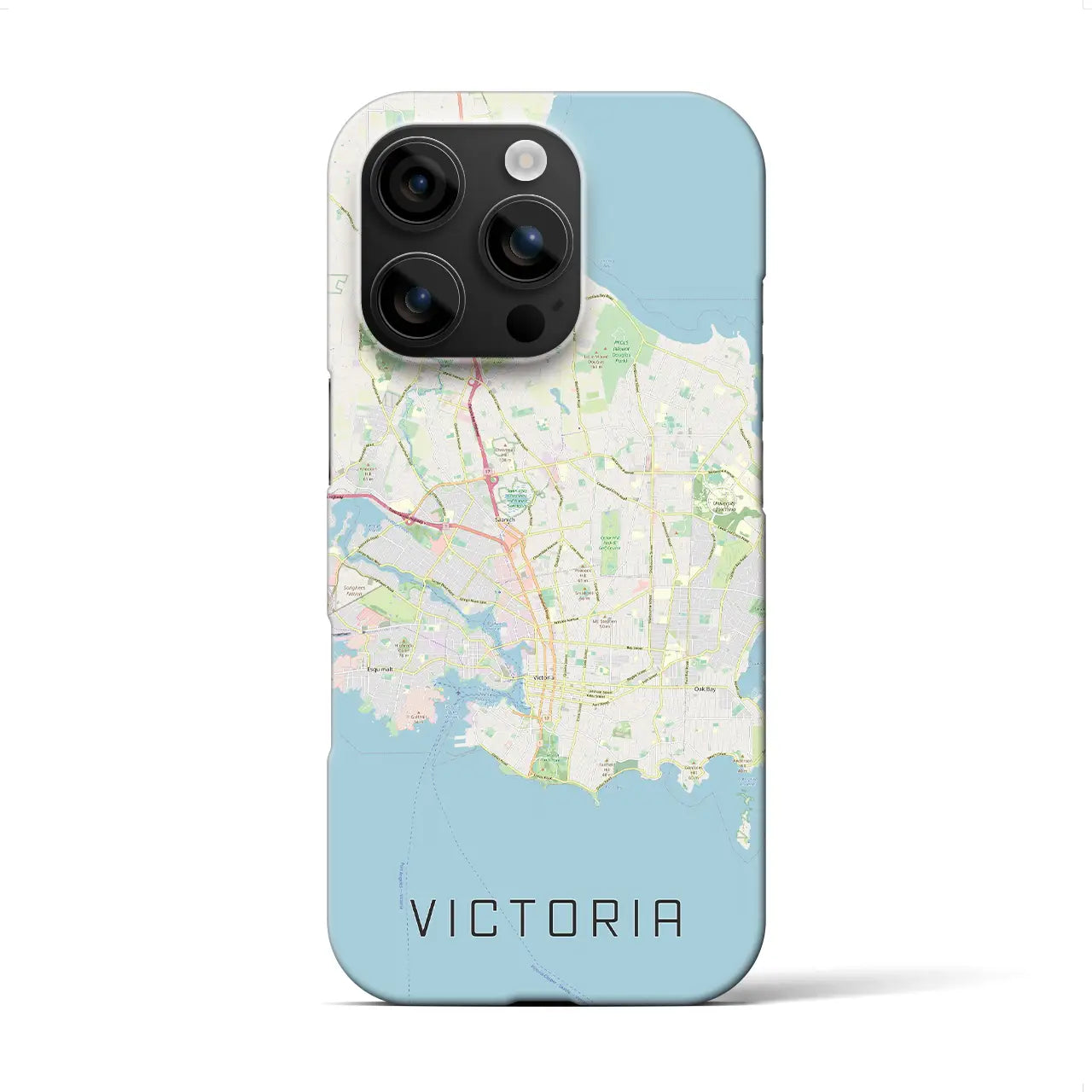 【ビクトリア(カナダ)】地図柄iPhoneケース(バックカバータイプ)