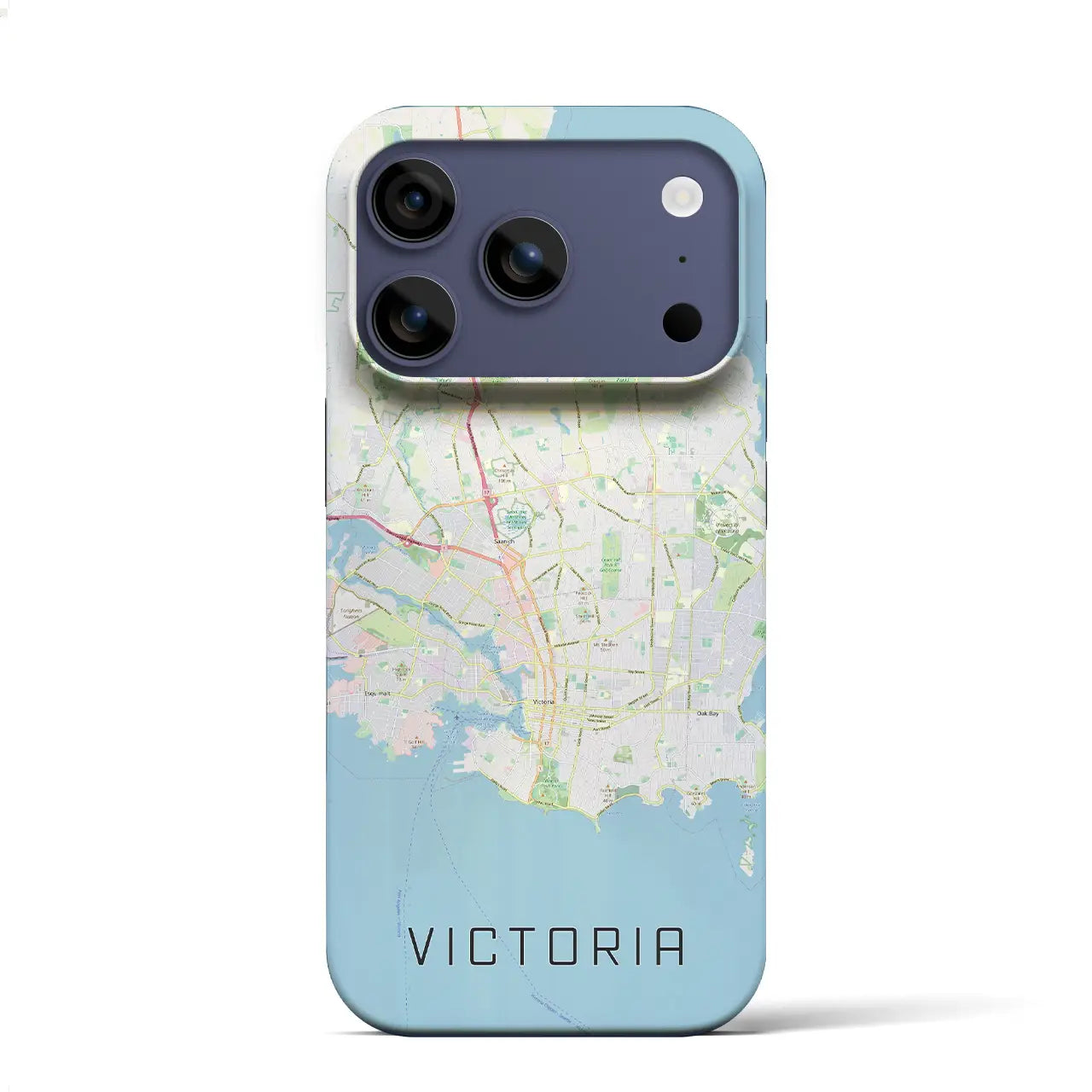 【ビクトリア(カナダ)】地図柄iPhoneケース(バックカバータイプ)