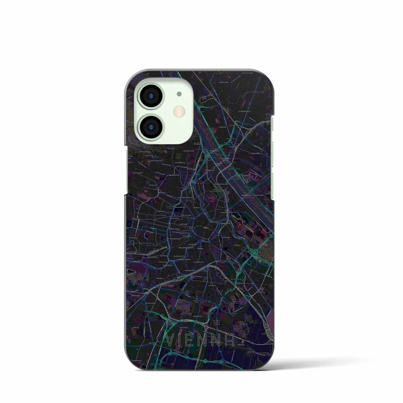 【ウィーン(オーストリア)】地図柄iPhoneケース(バックカバータイプ)