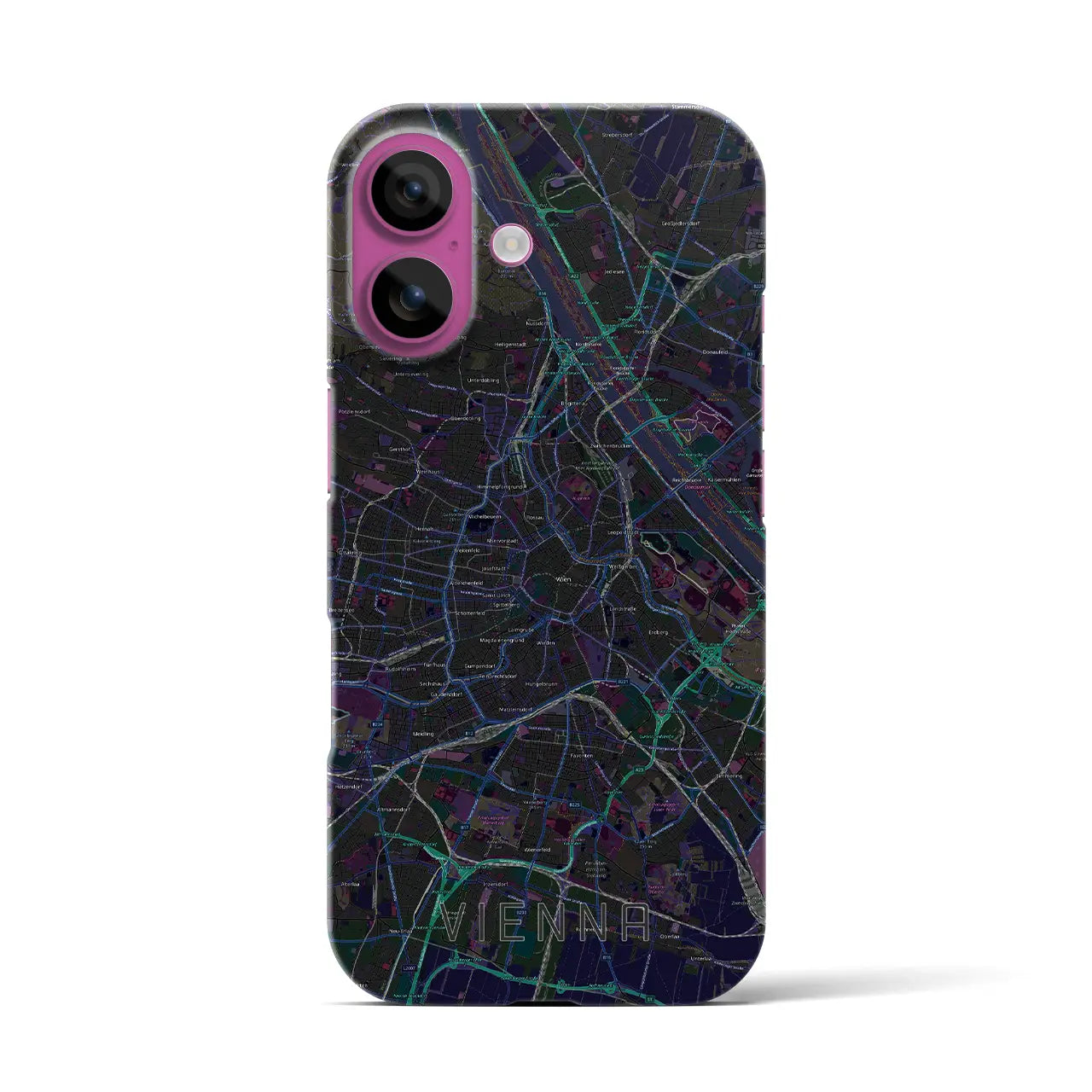 【ウィーン(オーストリア)】地図柄iPhoneケース(バックカバータイプ)