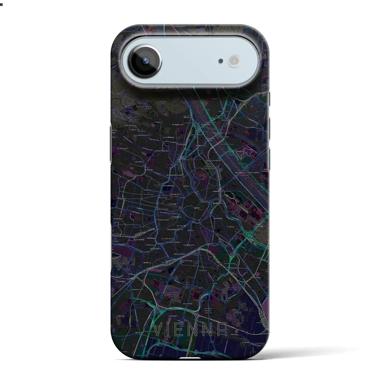 【ウィーン(オーストリア)】地図柄iPhoneケース(バックカバータイプ)