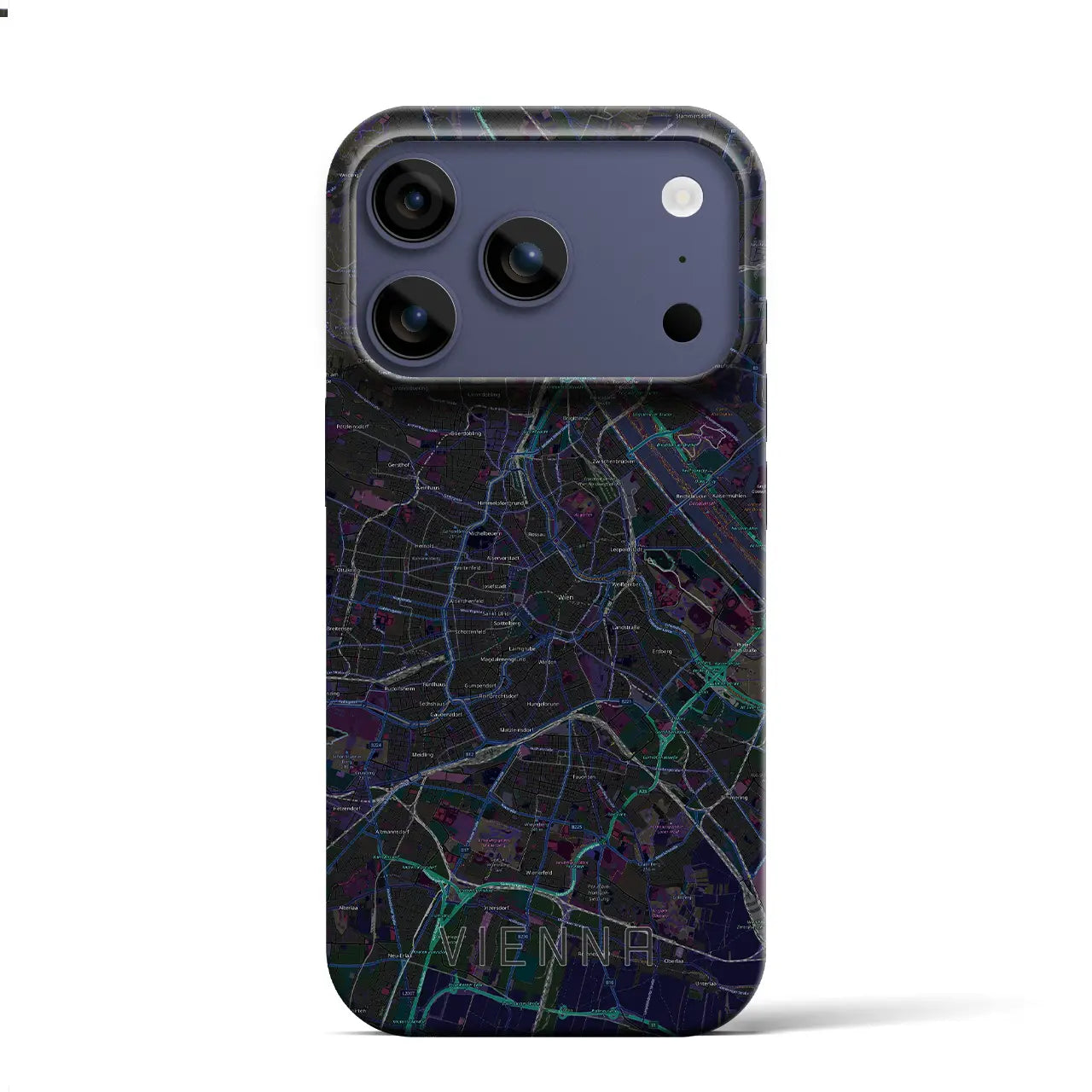 【ウィーン(オーストリア)】地図柄iPhoneケース(バックカバータイプ)