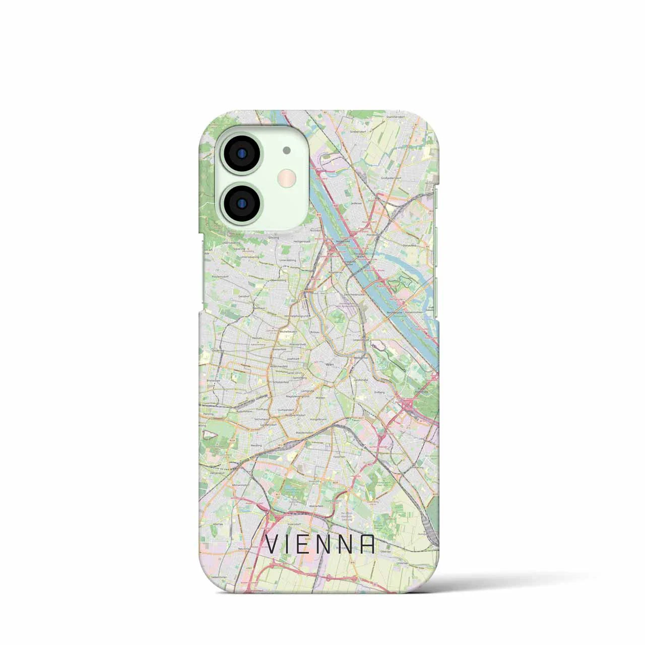【ウィーン(オーストリア)】地図柄iPhoneケース(バックカバータイプ)