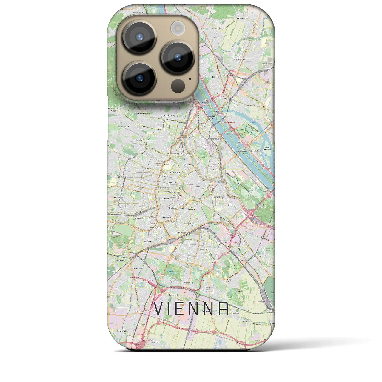 【ウィーン(オーストリア)】地図柄iPhoneケース(バックカバータイプ)