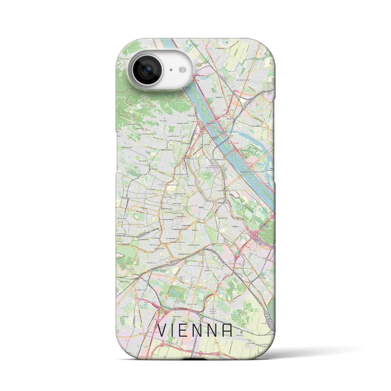 【ウィーン(オーストリア)】地図柄iPhoneケース(バックカバータイプ)