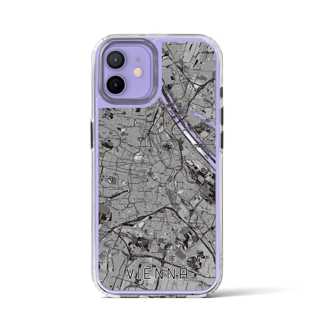 【ウィーン(オーストリア)】地図柄iPhoneケース(MagSafeタイプ)