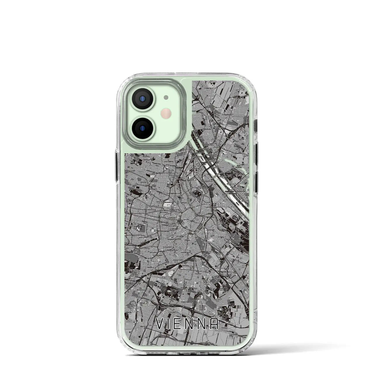 【ウィーン(オーストリア)】地図柄iPhoneケース(MagSafeタイプ)