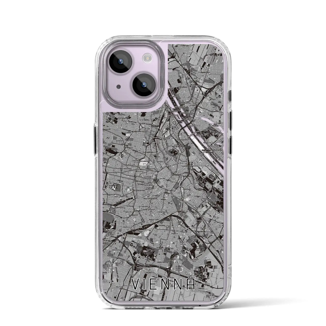 【ウィーン(オーストリア)】地図柄iPhoneケース(MagSafeタイプ)