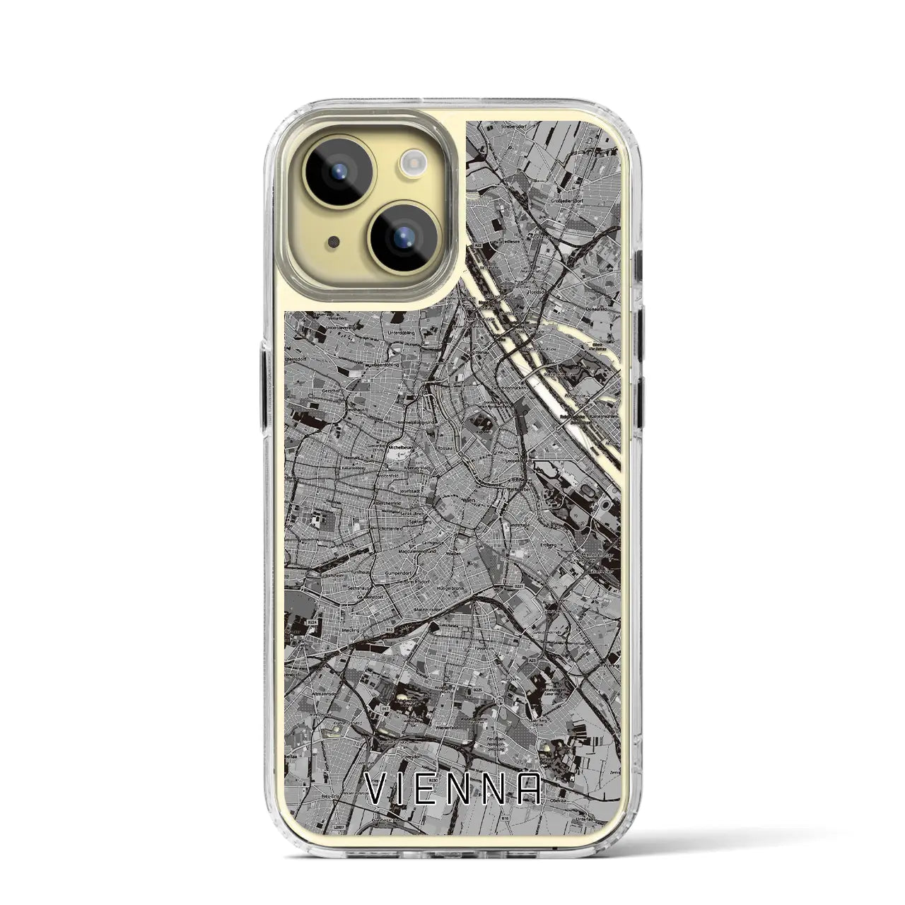 【ウィーン(オーストリア)】地図柄iPhoneケース(MagSafeタイプ)