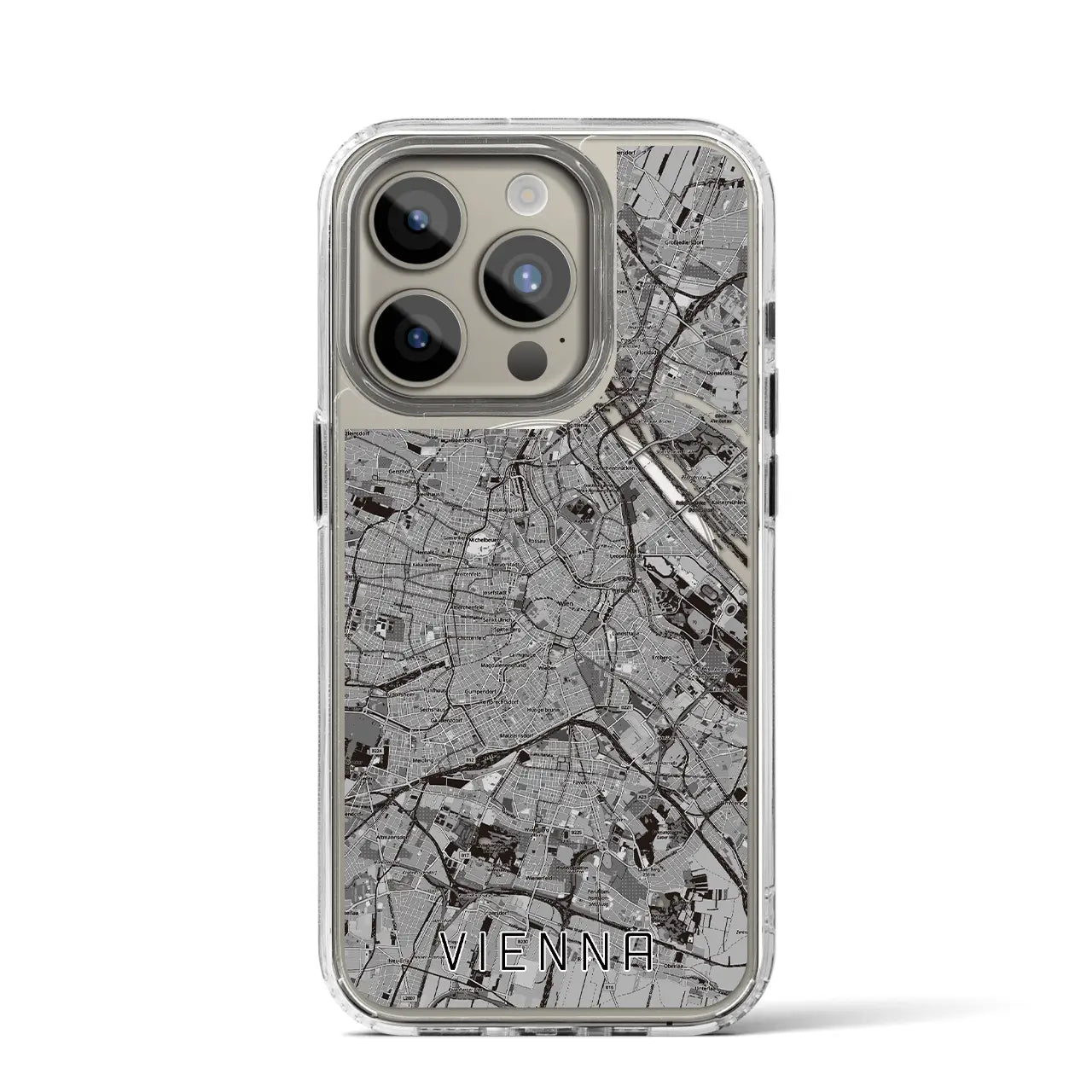 【ウィーン(オーストリア)】地図柄iPhoneケース(MagSafeタイプ)