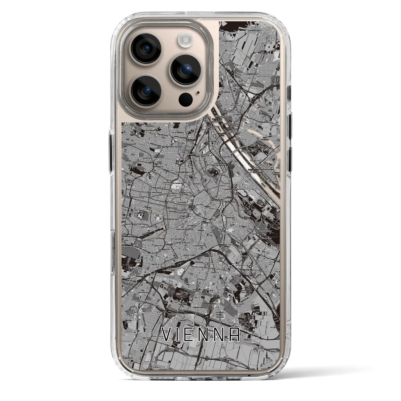 【ウィーン(オーストリア)】地図柄iPhoneケース(MagSafeタイプ)