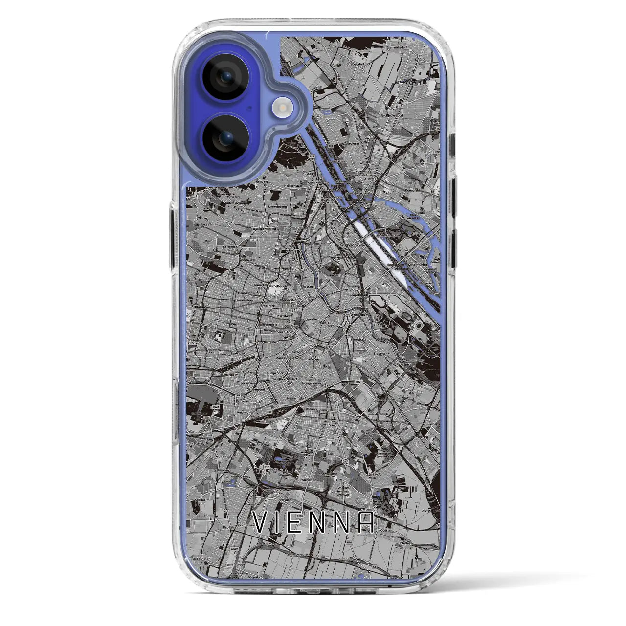 【ウィーン(オーストリア)】地図柄iPhoneケース(MagSafeタイプ)