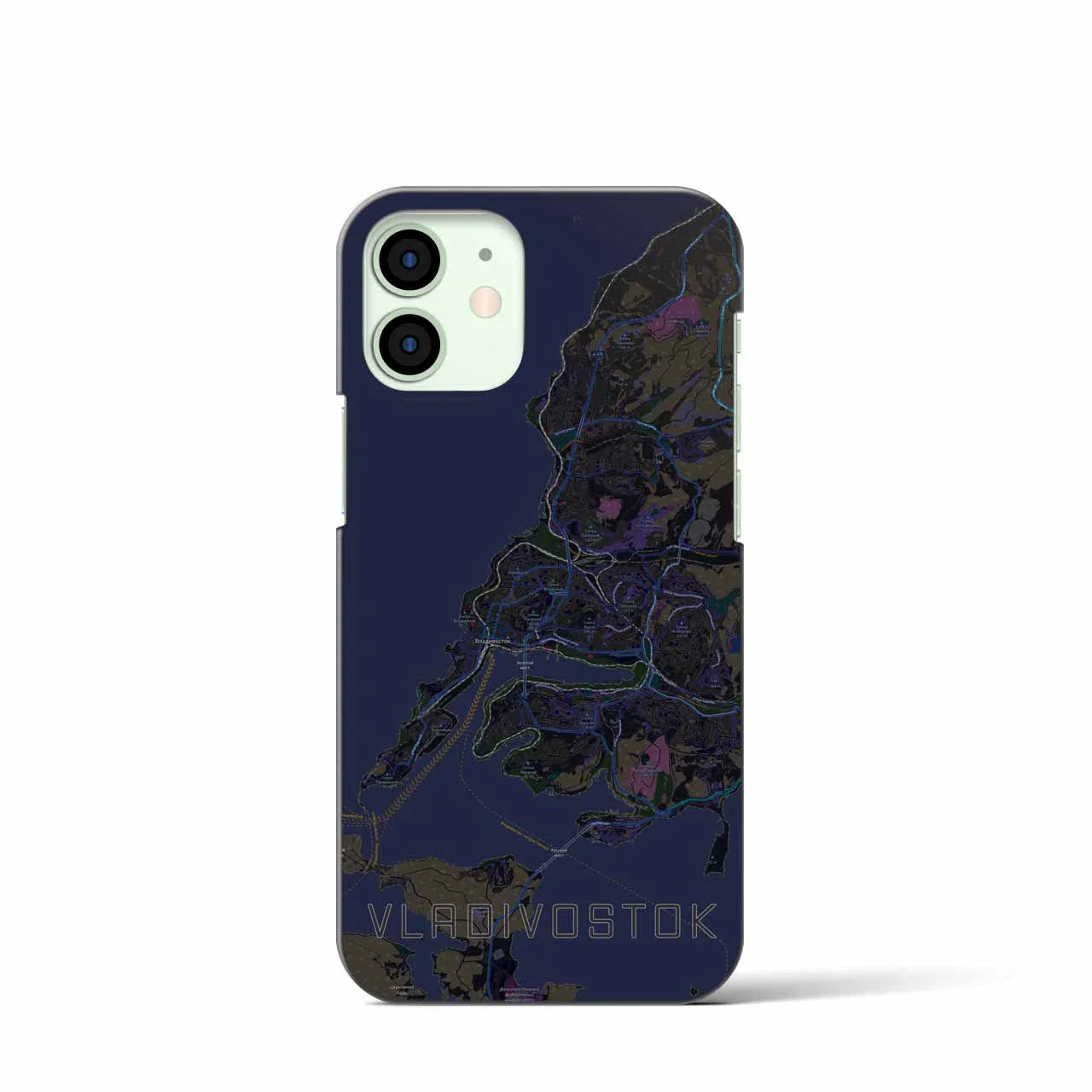 【ウラジオストク(ロシア)】地図柄iPhoneケース(バックカバータイプ)