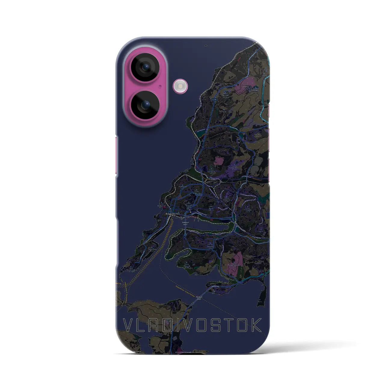 【ウラジオストク(ロシア)】地図柄iPhoneケース(バックカバータイプ)
