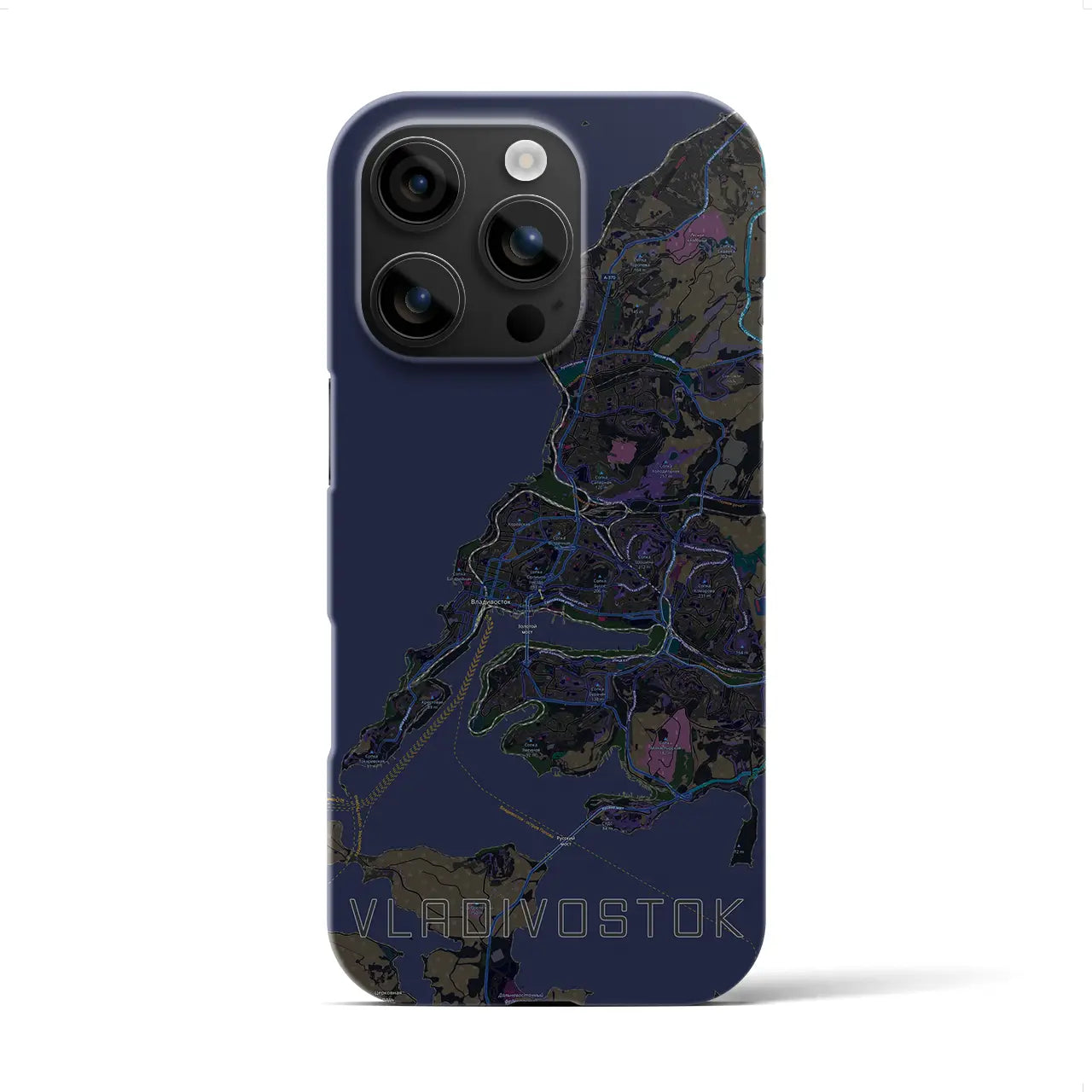 【ウラジオストク(ロシア)】地図柄iPhoneケース(バックカバータイプ)