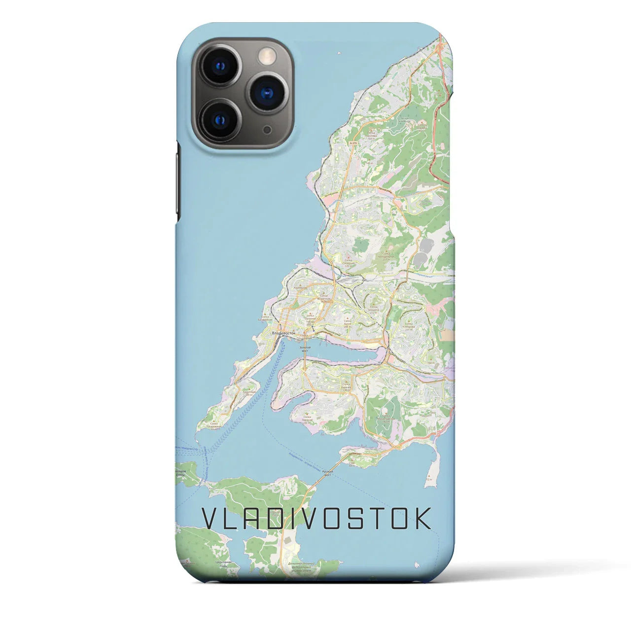 【ウラジオストク(ロシア)】地図柄iPhoneケース(バックカバータイプ)