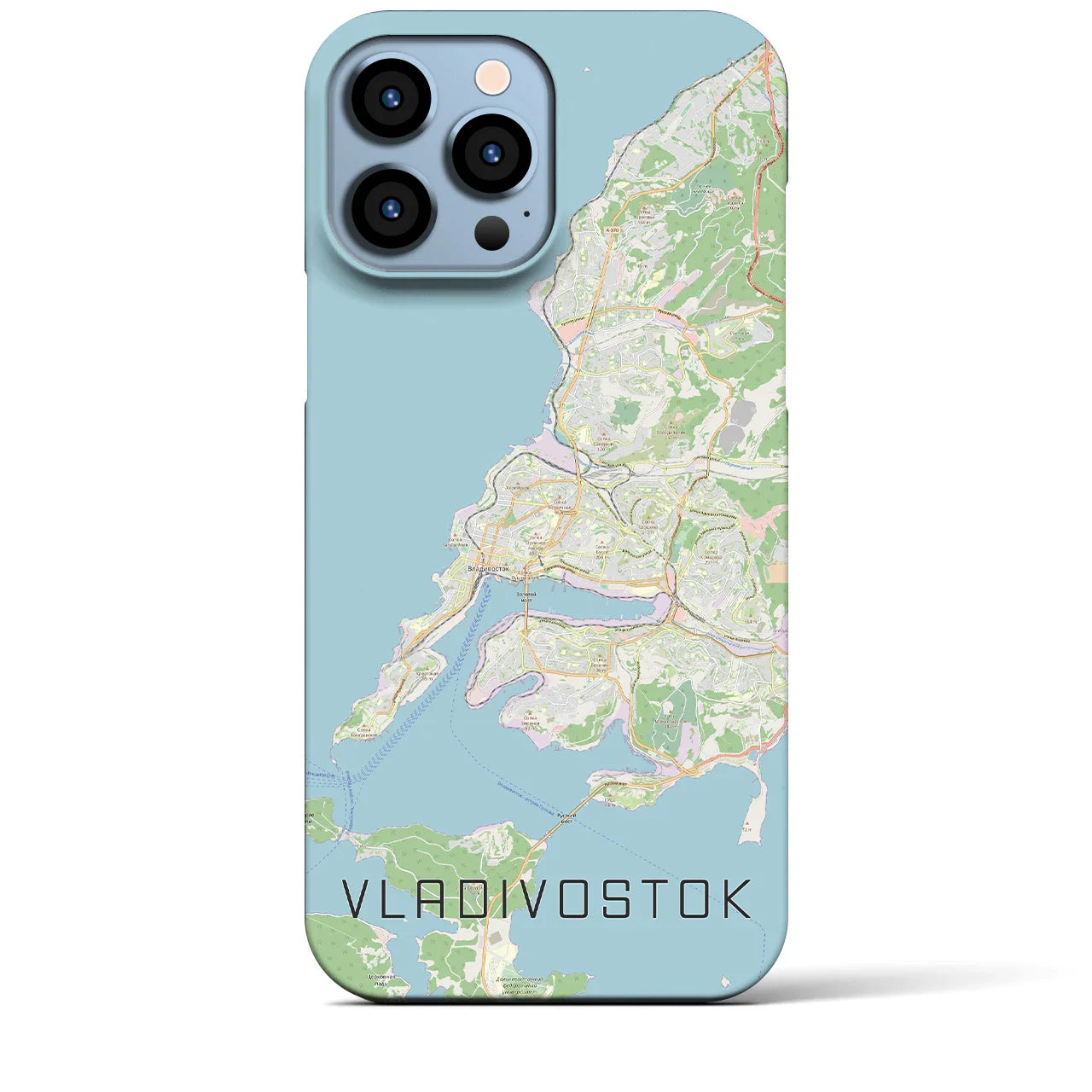 【ウラジオストク(ロシア)】地図柄iPhoneケース(バックカバータイプ)