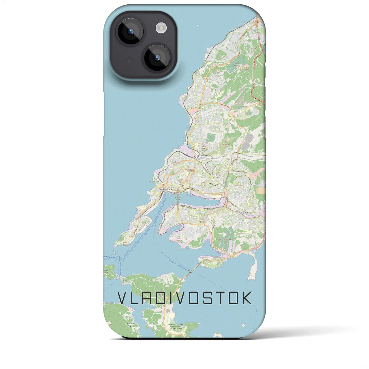 【ウラジオストク(ロシア)】地図柄iPhoneケース(バックカバータイプ)