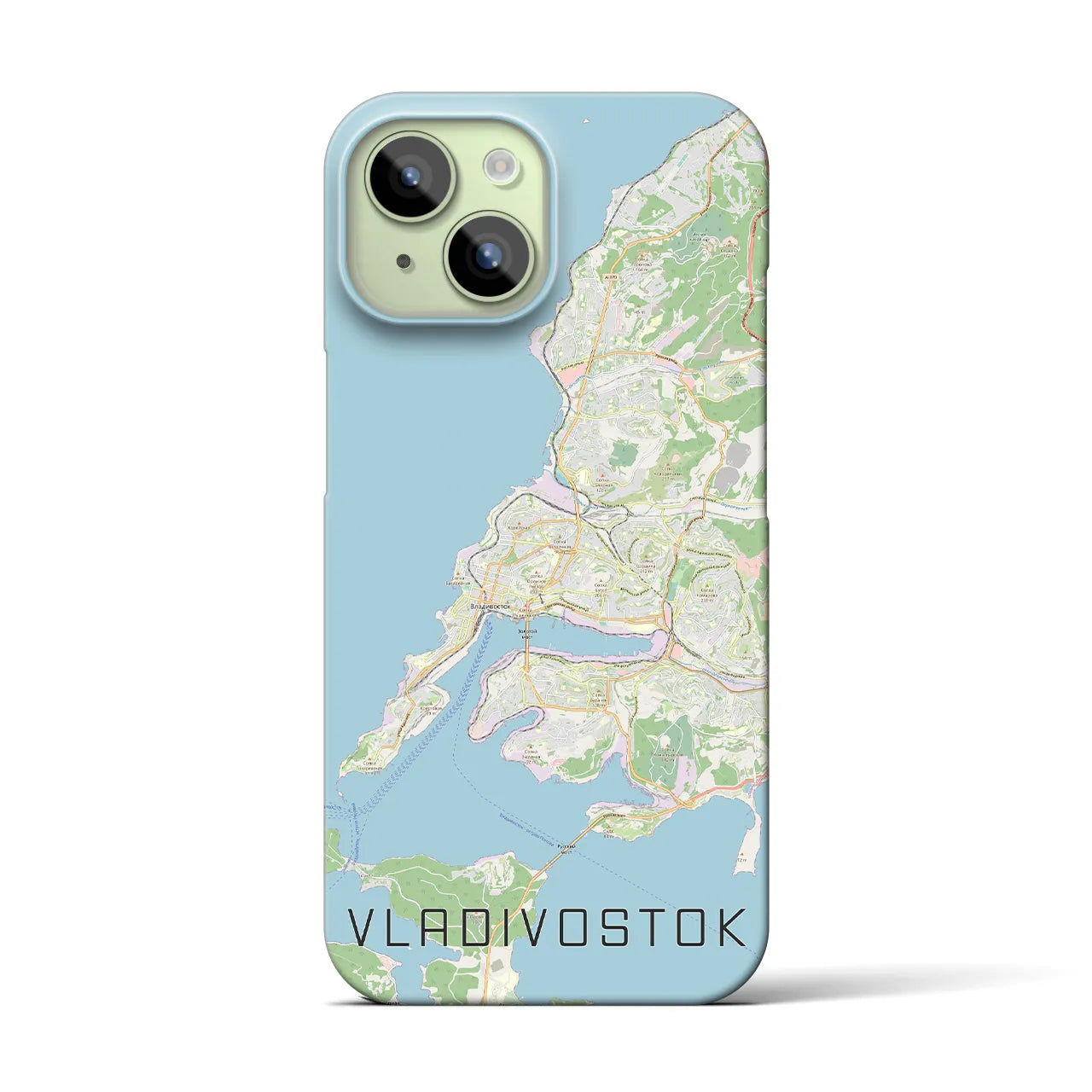 【ウラジオストク(ロシア)】地図柄iPhoneケース(バックカバータイプ)