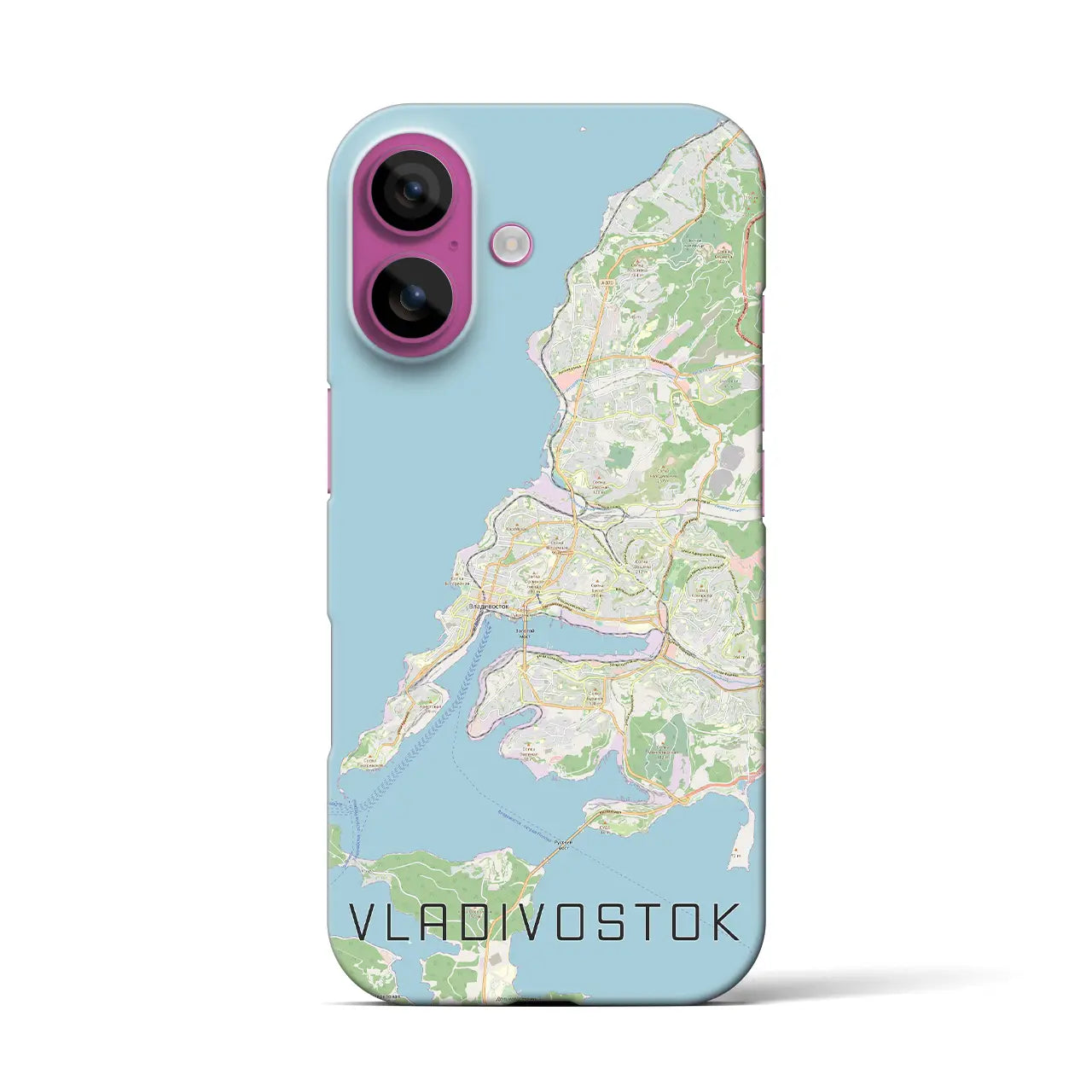 【ウラジオストク(ロシア)】地図柄iPhoneケース(バックカバータイプ)