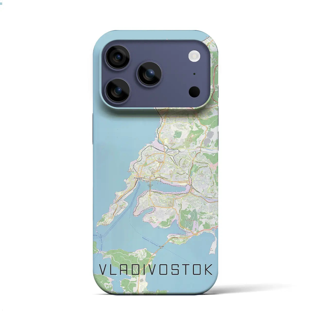 【ウラジオストク(ロシア)】地図柄iPhoneケース(バックカバータイプ)