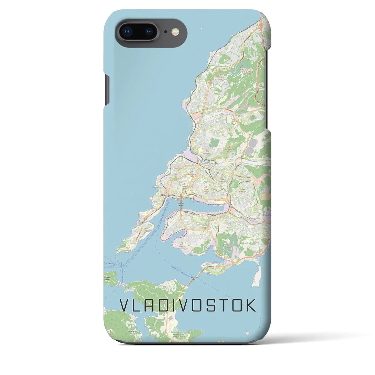 【ウラジオストク(ロシア)】地図柄iPhoneケース(バックカバータイプ)