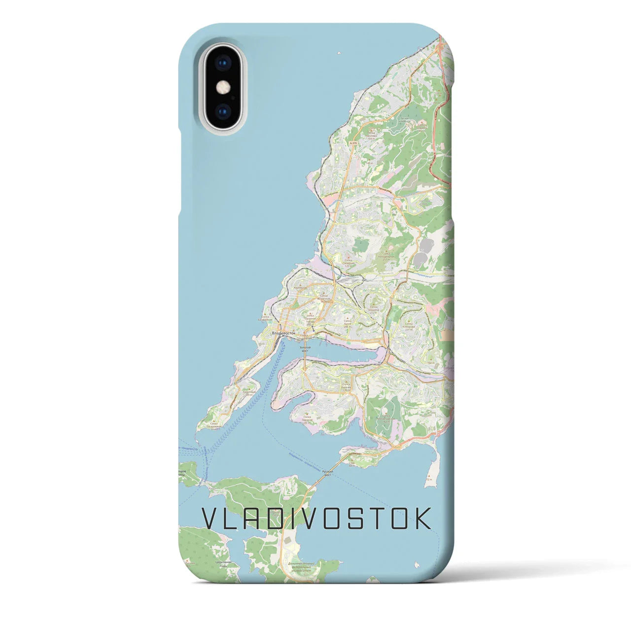 【ウラジオストク(ロシア)】地図柄iPhoneケース(バックカバータイプ)